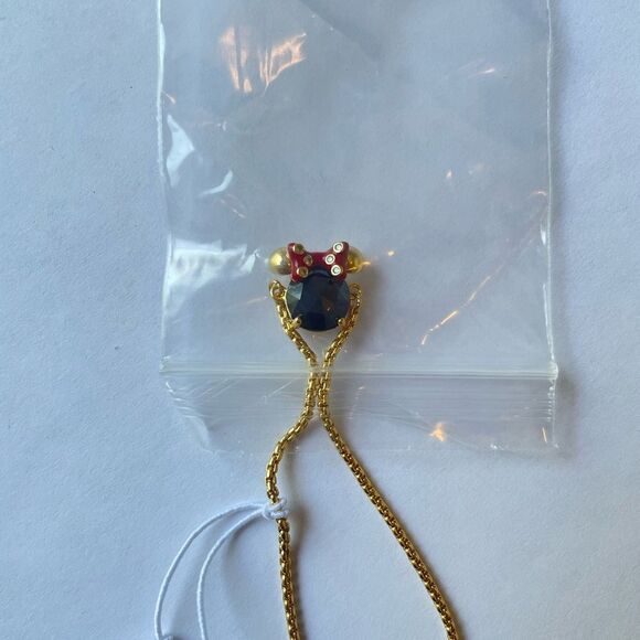 NWT Disney X Kate Spade New York Minnie Slider Bracelet in Black Jewel - Picture 3 of 4